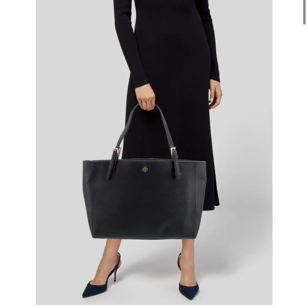 Tory Burch Leather Tote Laptop Bag